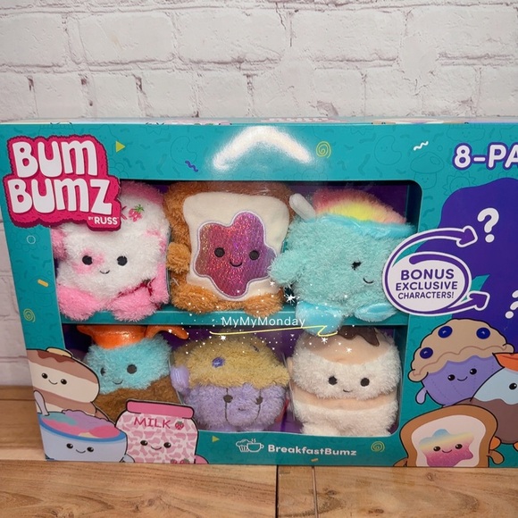 Bum Bumz Russ Breakfast Plush Set of 8 - Picture 2 of 3